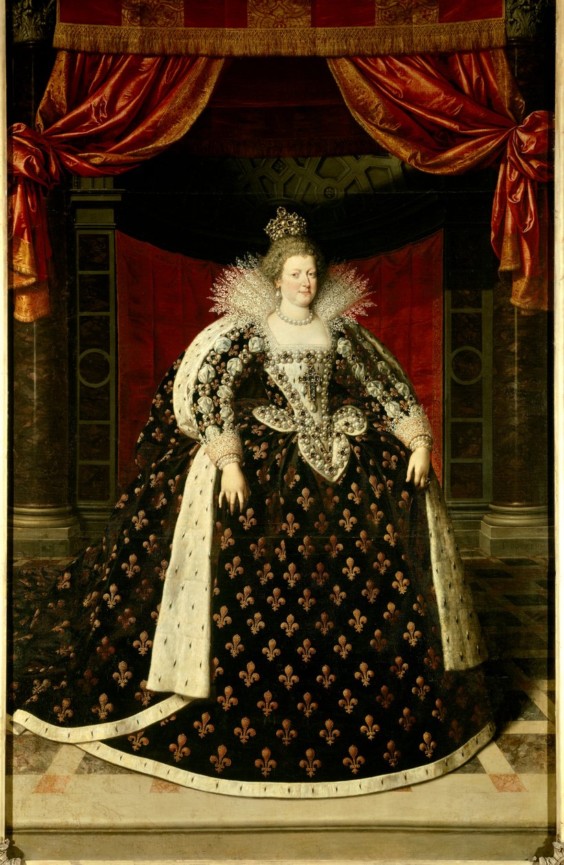 Portret van Marie de Medicis, koningin van Frankrijk door Frans II Pourbus