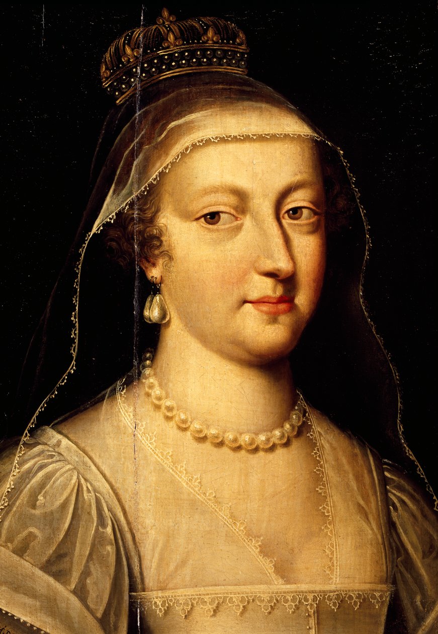 Portret van Maria Anna van Oostenrijk door Frans II Pourbus