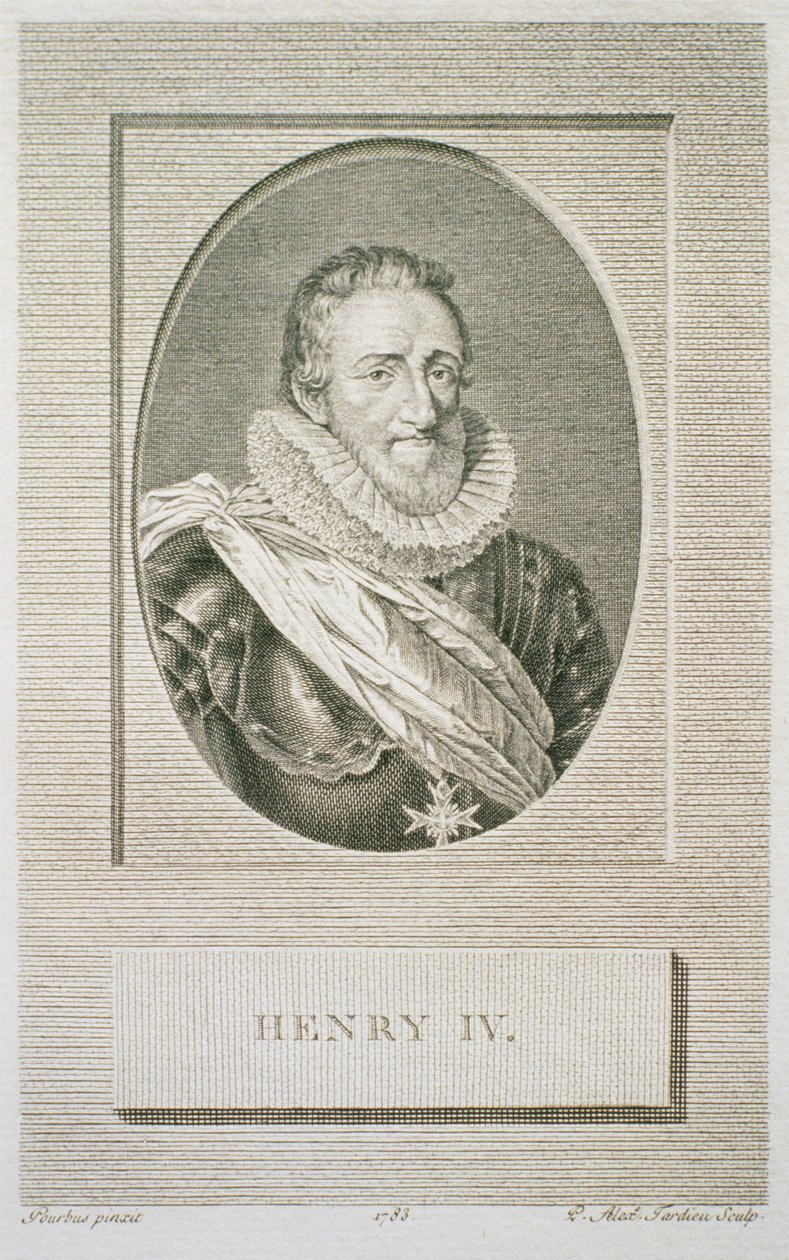 Henri IV (1553-1610) door Frans II after Pourbus