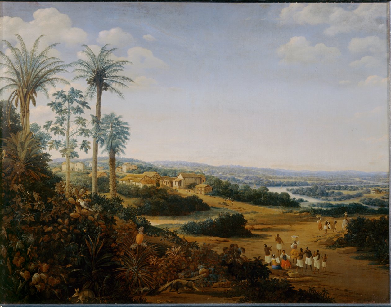 Het huis van een "labrador" in Brazilië, vroeger bekend als het dorp Serinhaem ... door Frans Jansz Post