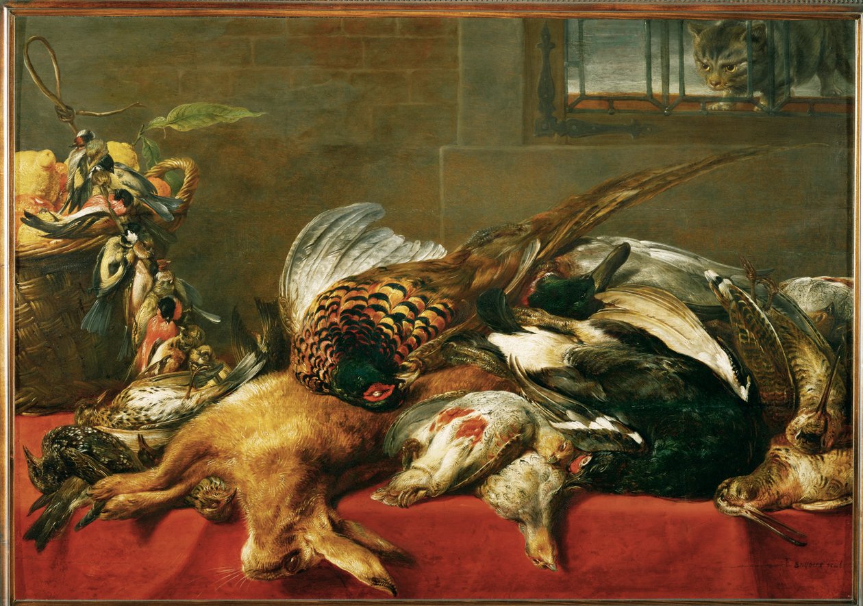 Jachtstilleven door Frans Snyders or Snijders