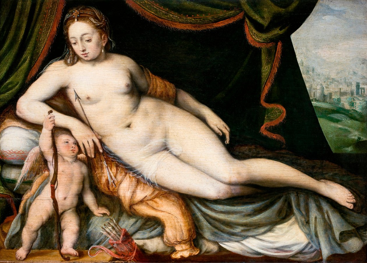 Venus en Cupido door Frans de Vriendt