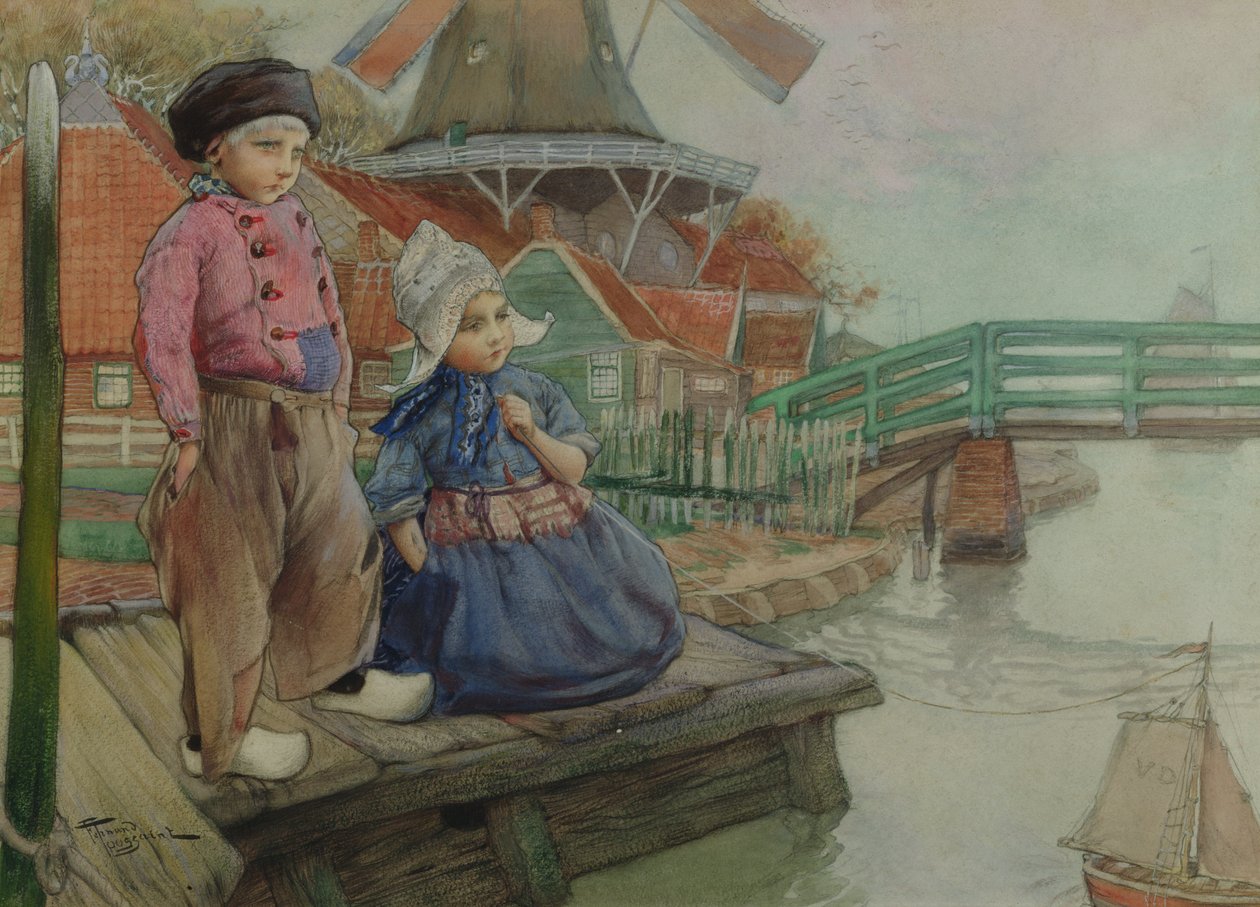 Nederlandse kinderen door Frantz Charlet