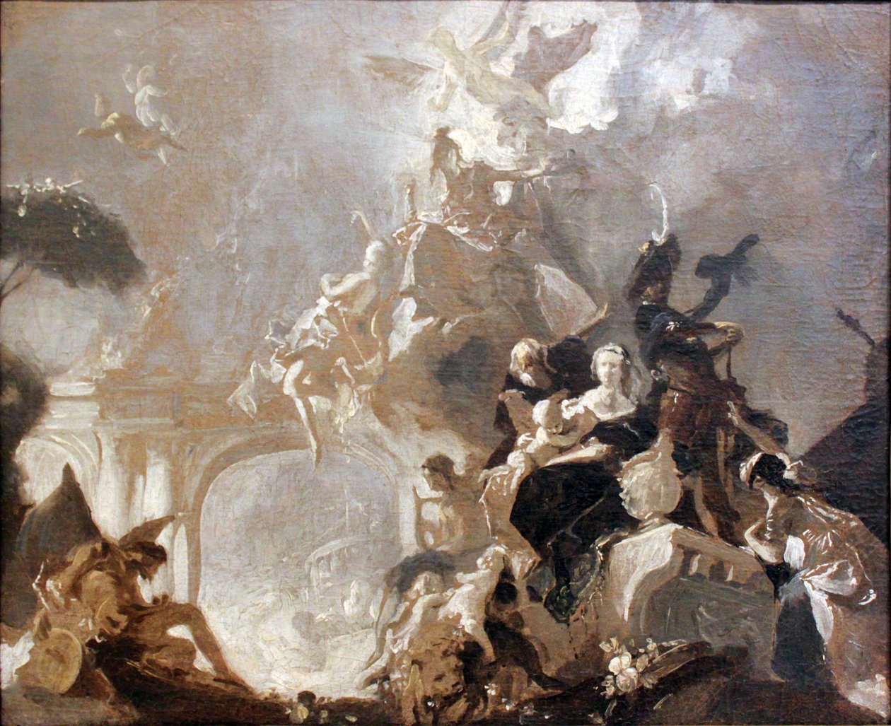 Studie voor een Plafondschildering door Franz Anton Maulbertsch