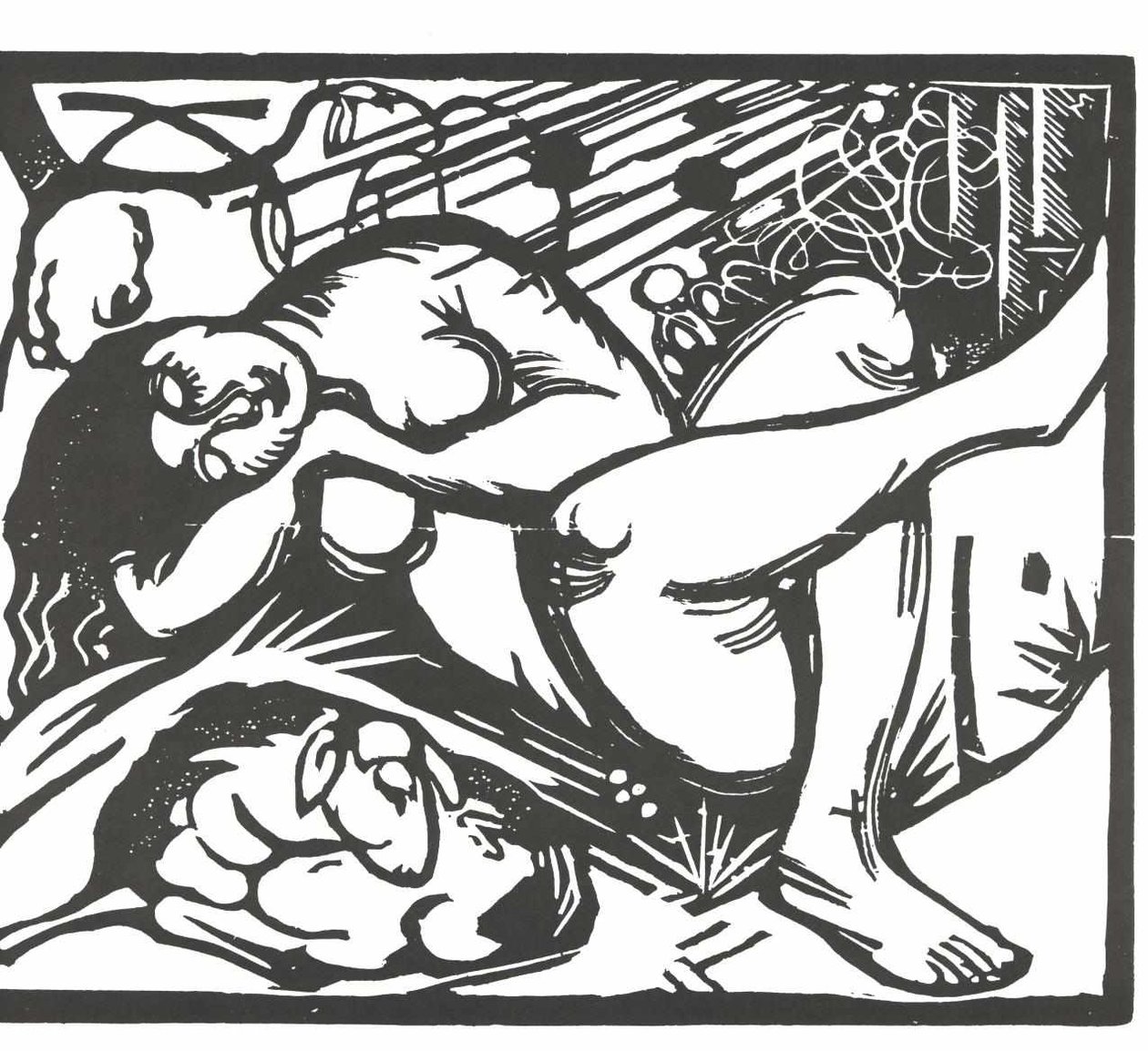 Slapende Herderin door Franz Marc