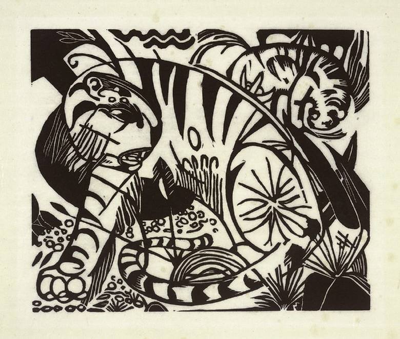 Tijger door Franz Marc