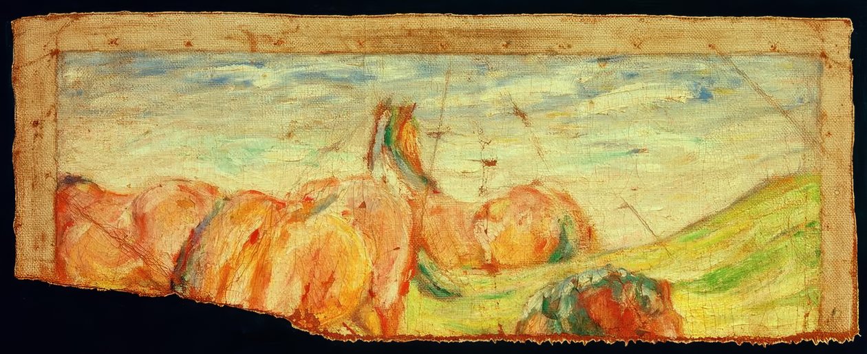 Grazende paarden II door Franz Marc