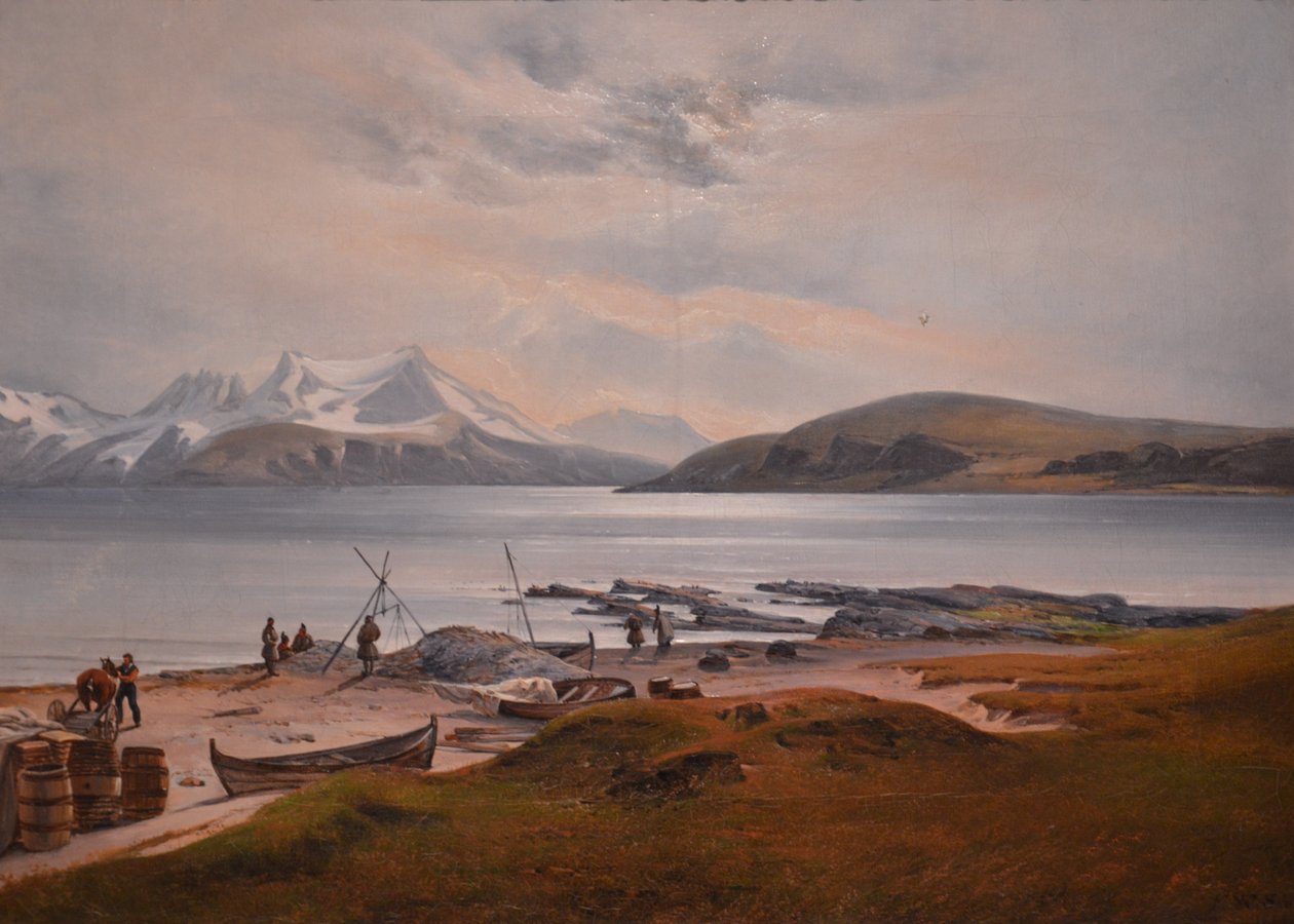 Kustlandschap met Samen door Franz Wilhelm Schiertz