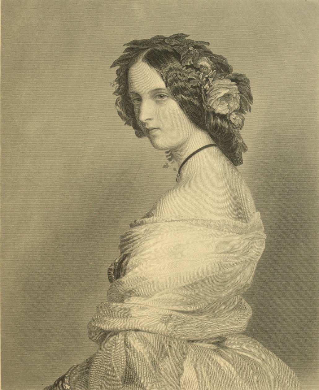 Portret van Lady Constance Leveson-Gower door Franz Xaver Winterhalter