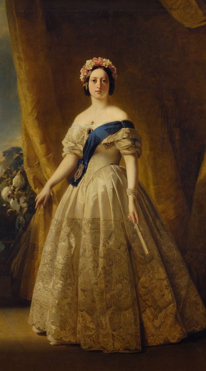 Portret van Victoria van het Verenigd Koninkrijk door Franz Xaver Winterhalter