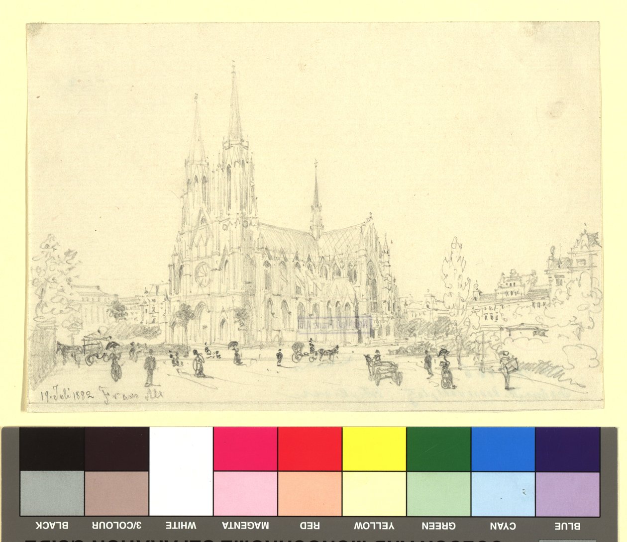 9., Rooseveltplatz – Votivkirche (zijaanzicht) door Franz Alt