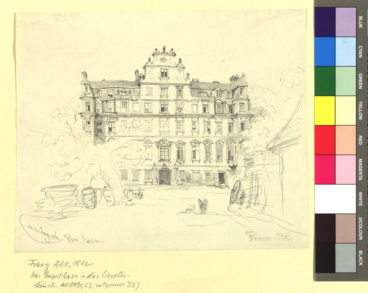 Het "Engelhuis" in Rossau door Franz Alt