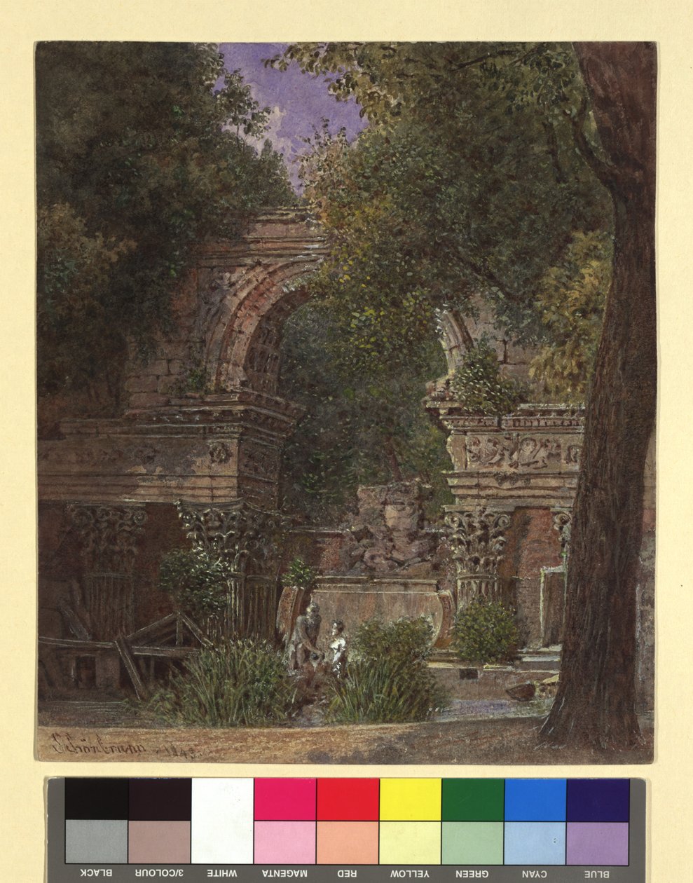XII. Schönbrunn/Tuin door Franz Alt