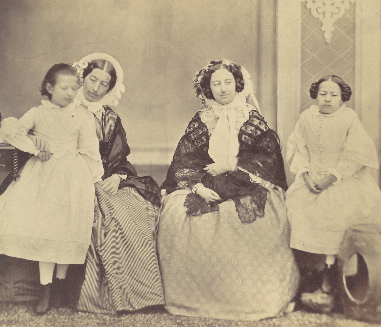Elise Höusermann, Hermine, Marie en Marie Antoine, 1850s-60s door Franz Antoine