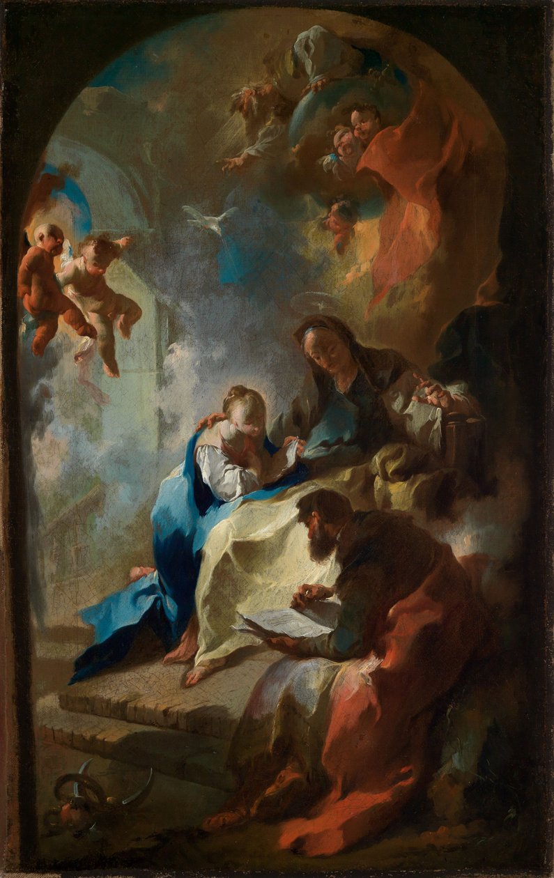 De opvoeding van Maria door Franz Anton Maulbertsch