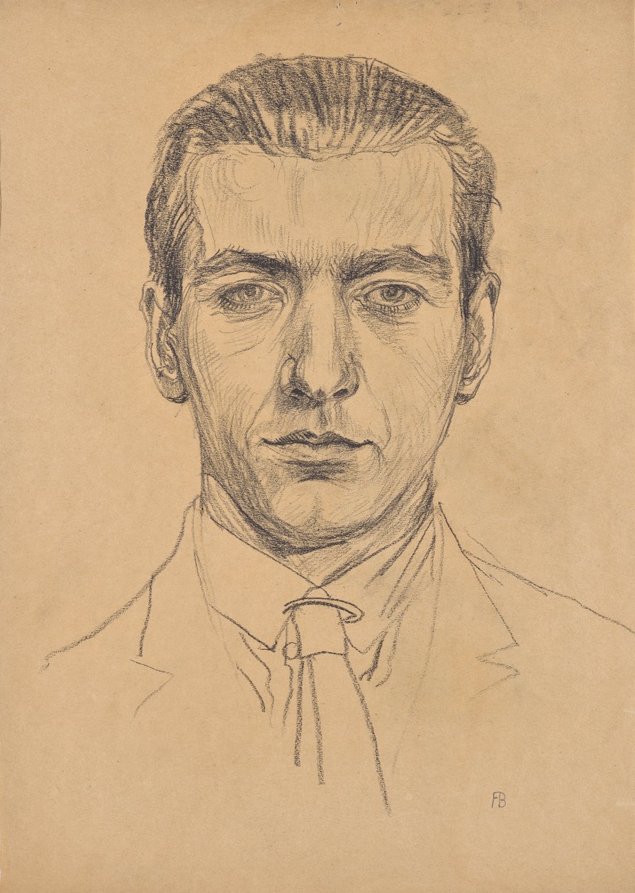 Portret Franz Barwig de Jongere door Franz Barwig d. Ä.