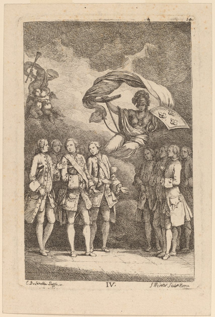 Nella Venuta in Rome: pl. 4 door Franz Edmund Weirotter after Étienne de Lavallée Poussin