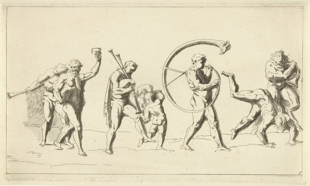 Triomftocht van Bacchus door Franz Ertinger