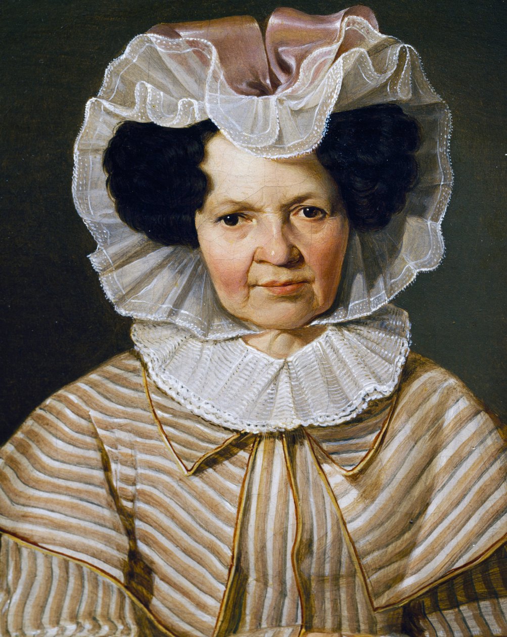 Portret van Therese Burger Bischof, schilderij door Franz Eybl door Franz Eybl