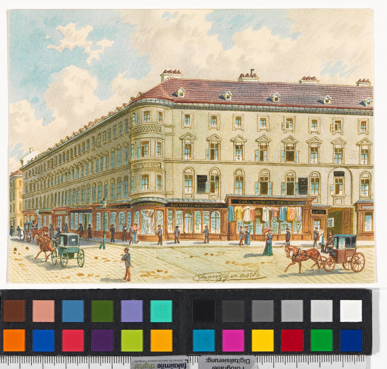 2., Taborstraße 15 – Woonhuis van Johann Strauss sr., door Franz Gerasch