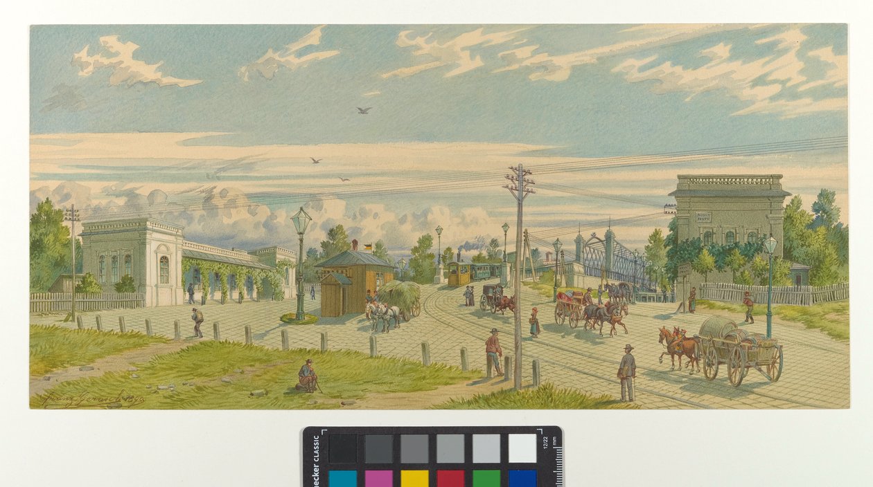 Lijn bij de Keizer-Franz-Joseph-brug door Franz Gerasch