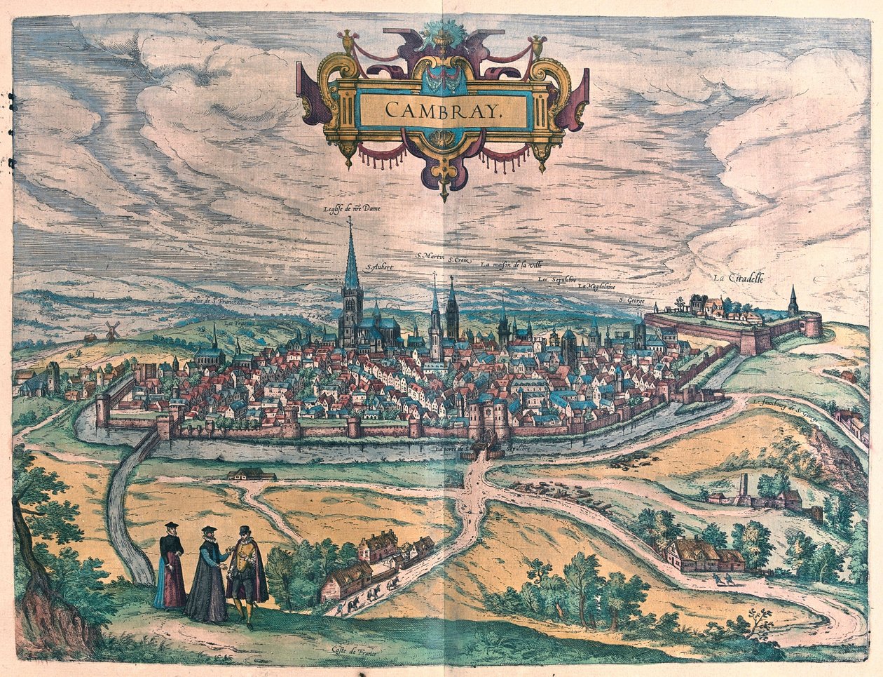 Cambrai, Frankrijk door Franz Hogenberg