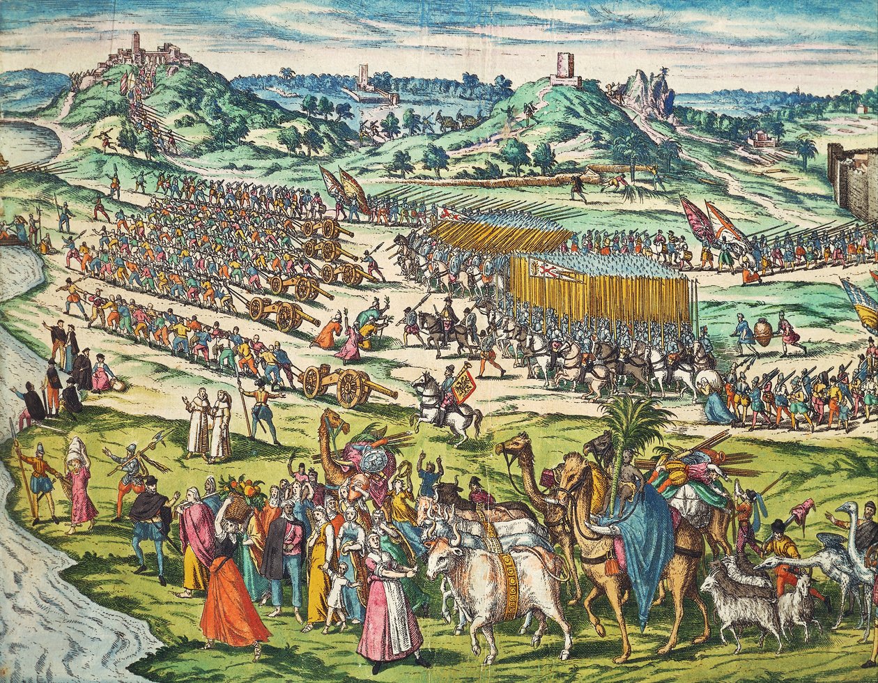 Verovering van Tunis door Karel V door Franz Hogenberg