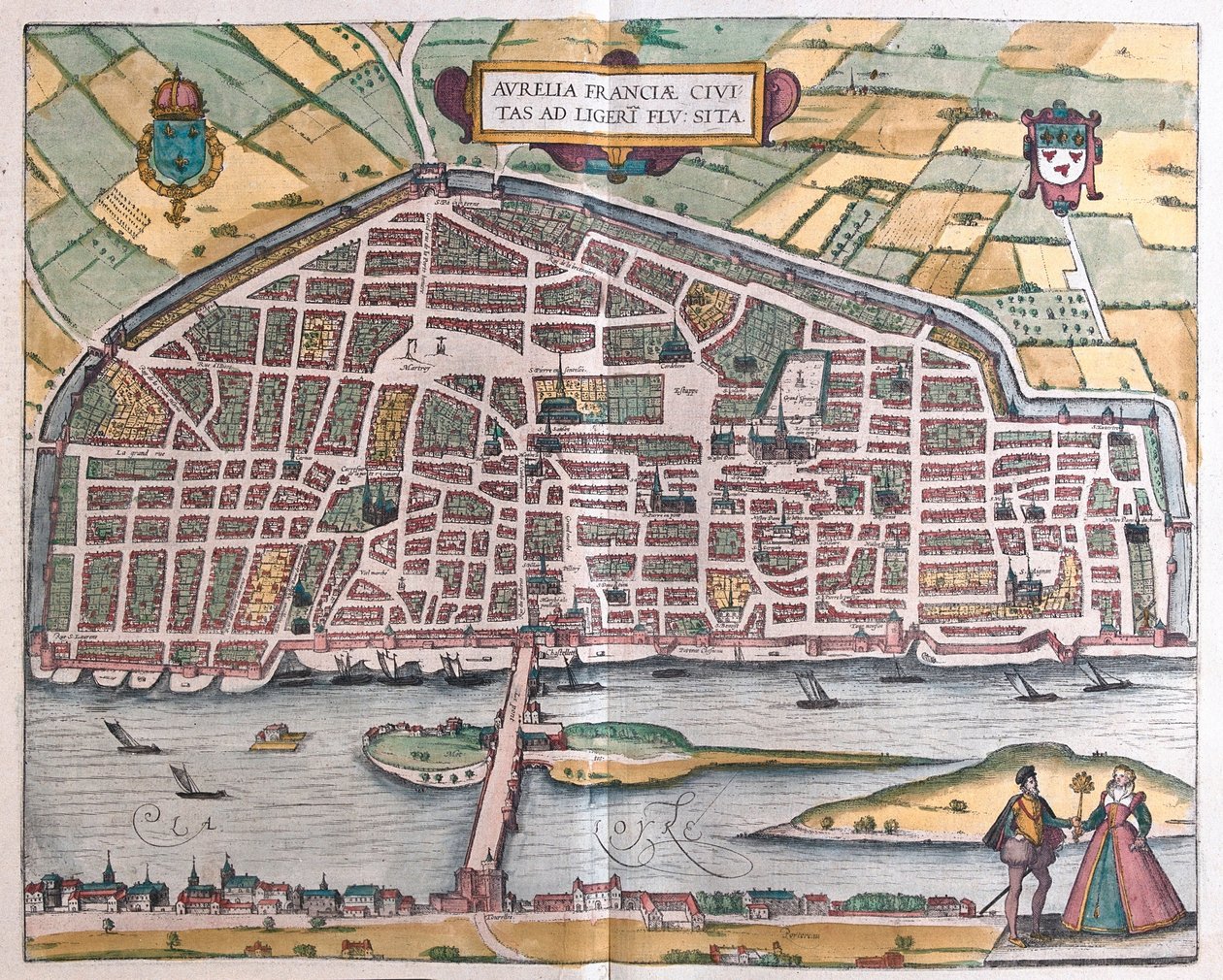 Orleans - Frankrijk door Franz Hogenberg