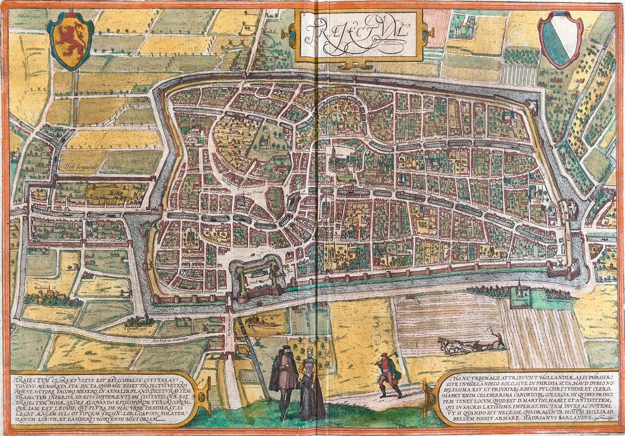 Plan van Maastricht (Traiectum), Nederland | Kunstafdruk