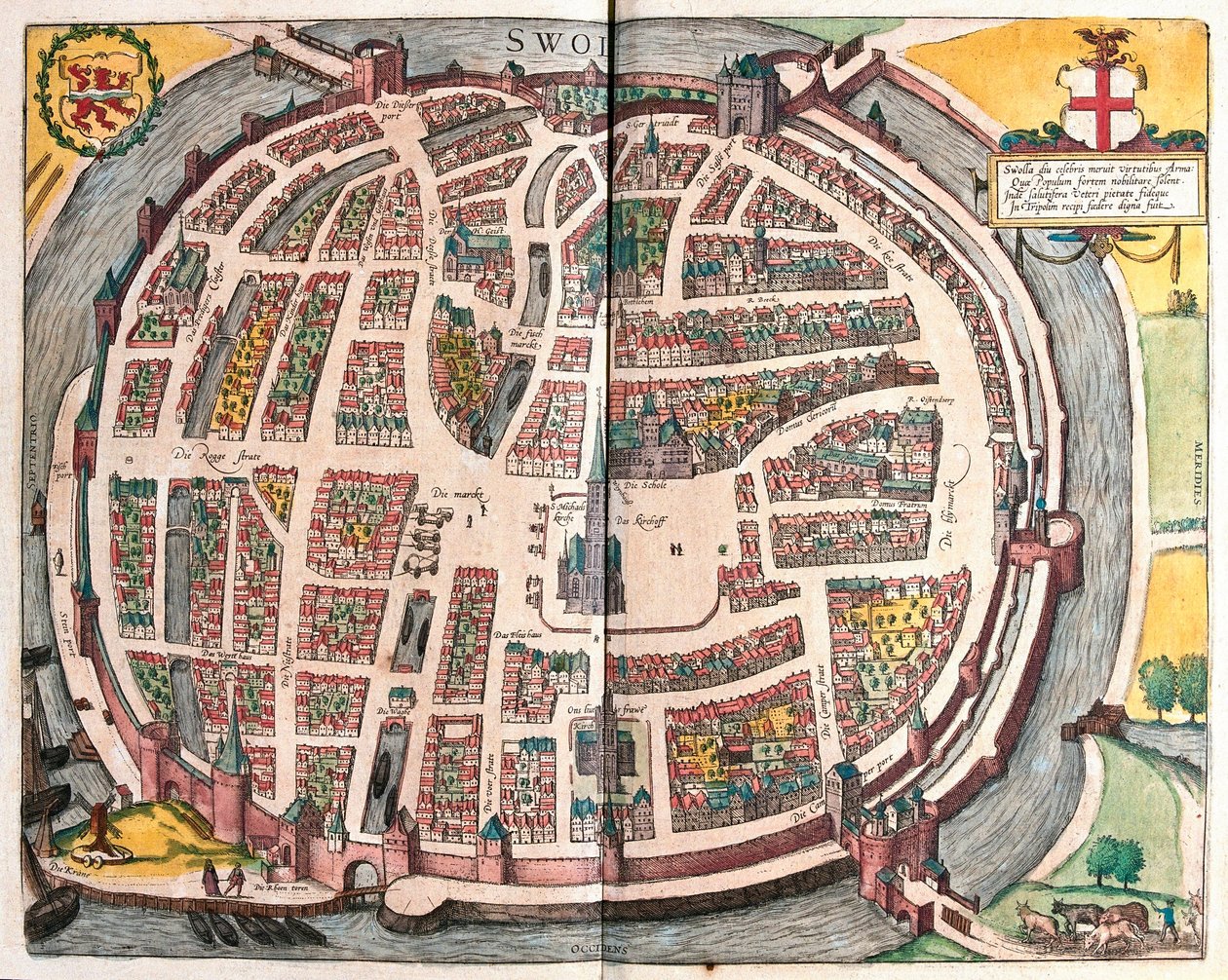 Zwolle, Nederland door Franz Hogenberg