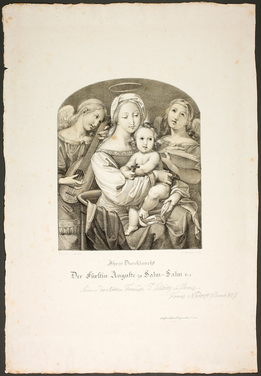 Madonna met het Christuskind door Franz Johann Heinrich Nadorp