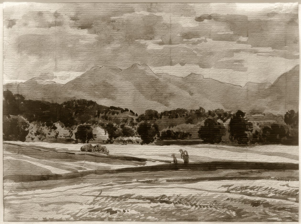 Voorgebergte landschap door Franz Kobell