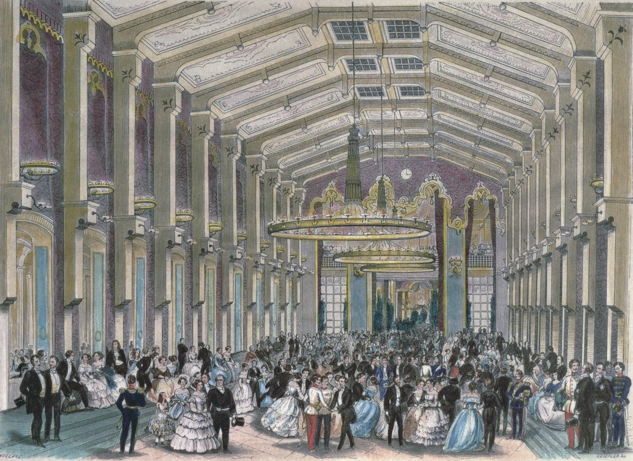 Sophien-Bad-Saal, een hofbal in het Hofburg Paleis, Wenen door Franz Kollarz