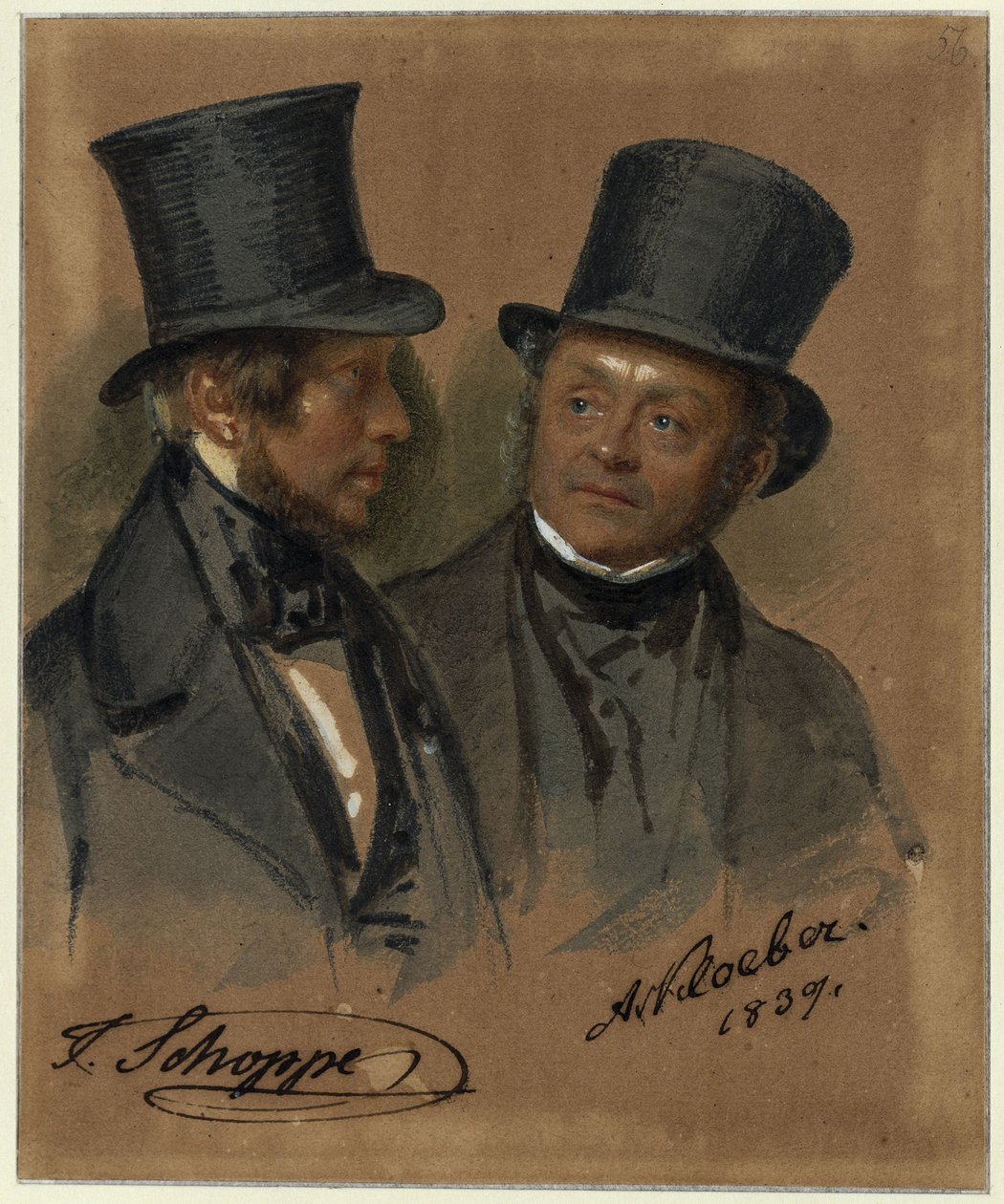 August v. Kloeber, Julius Schoppe door Franz Krüger