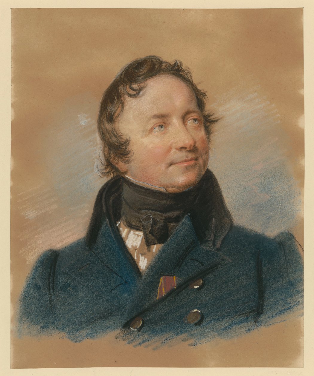 Portret van de beeldhouwer Karl Friedrich Wichmann door Franz Krüger