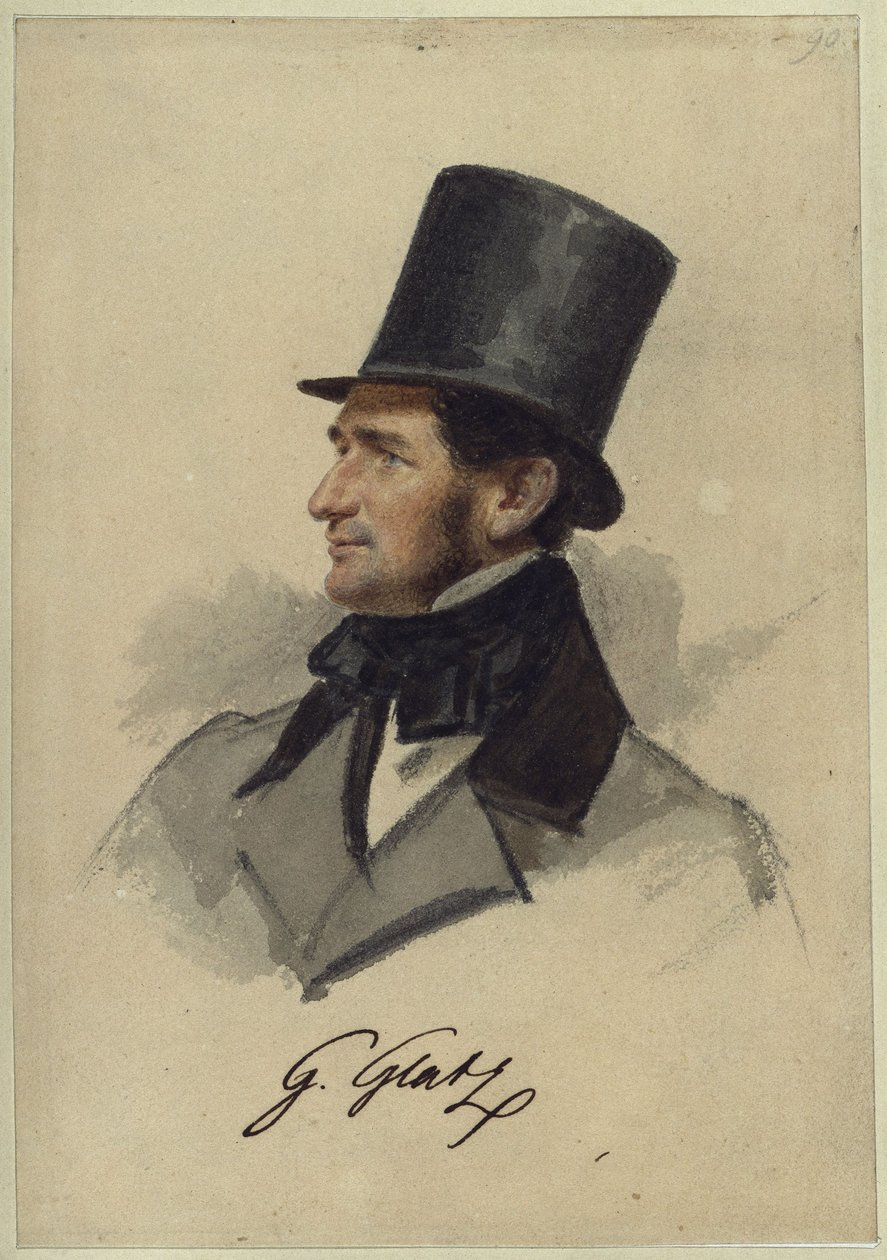 Gustav Ludwig Glatz door Franz Krüger