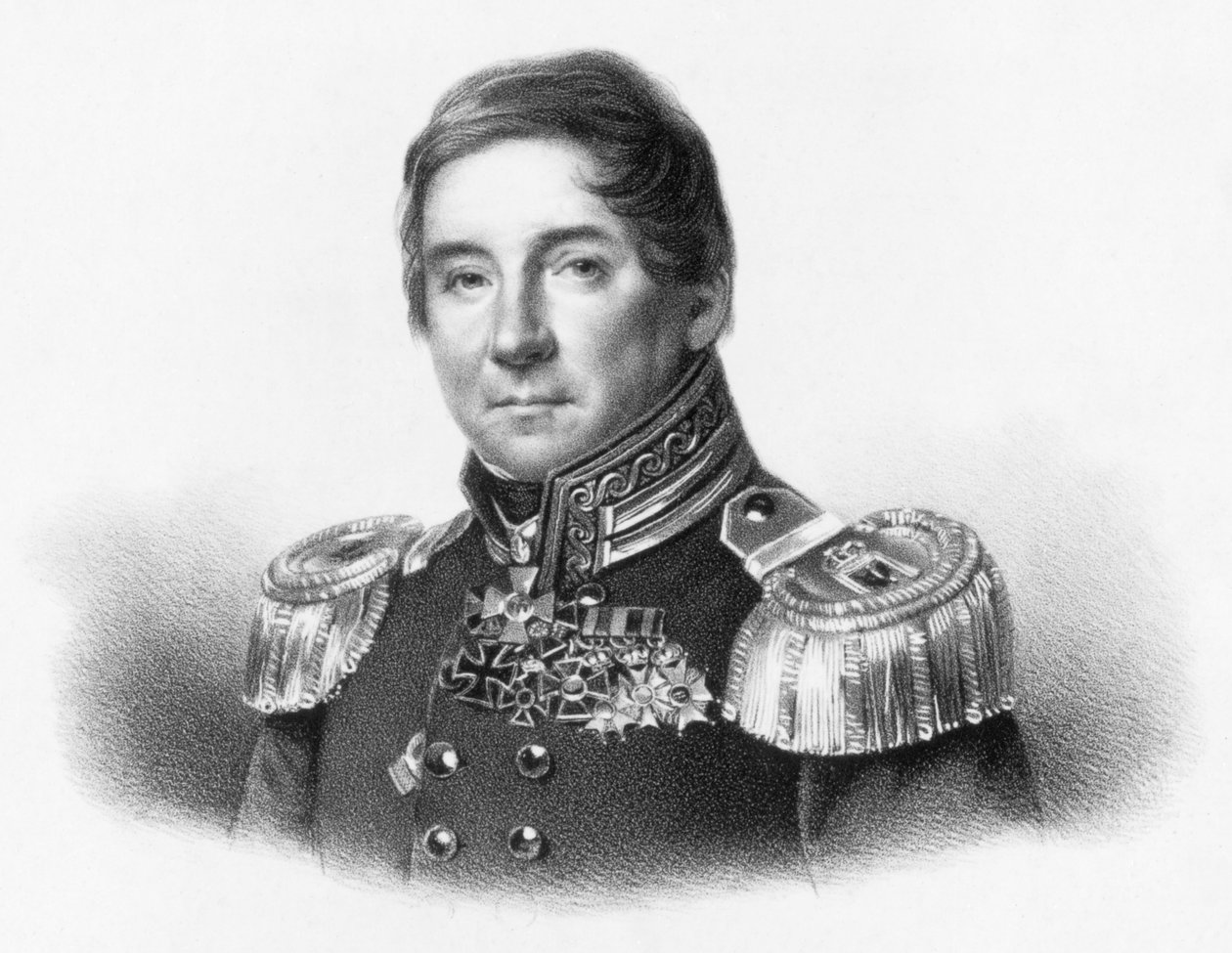 Johann Wilhelm von Wiebel door Franz Krüger