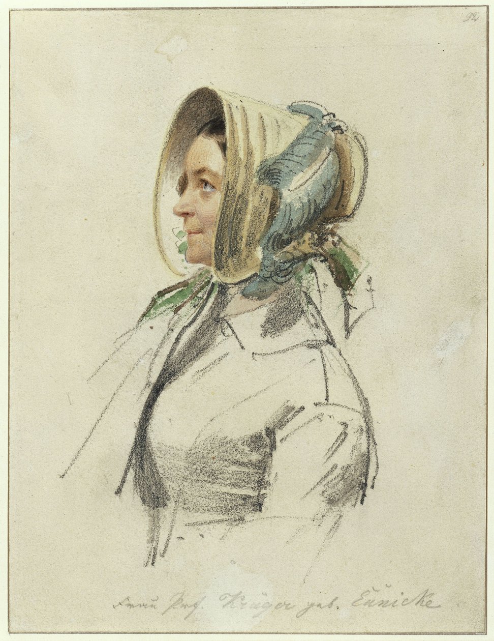 Johanna Krüger door Franz Krüger