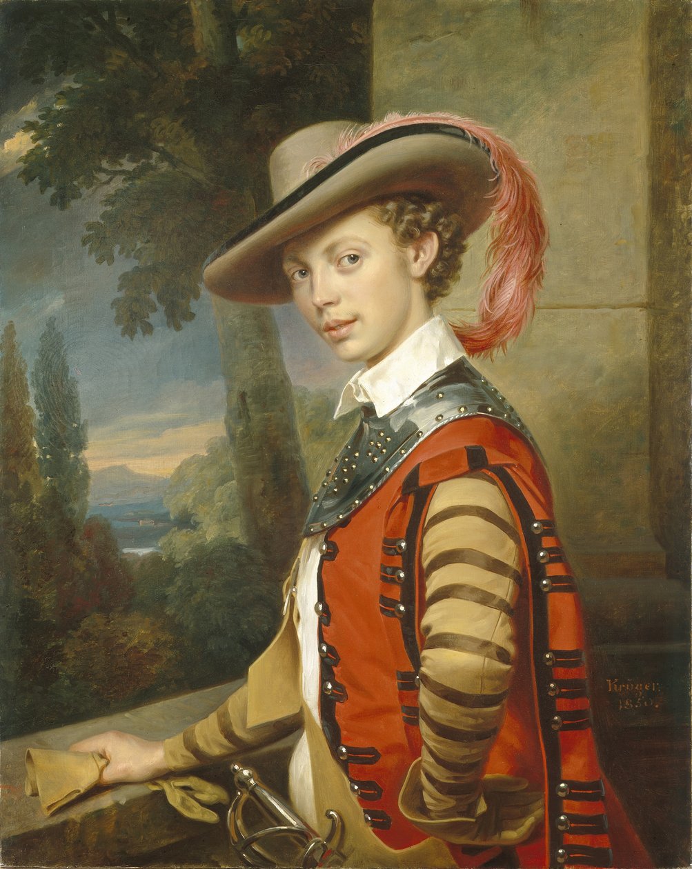 Portret van Prins Nikolai Saltykov in kostuum, 1850 door Franz Krüger