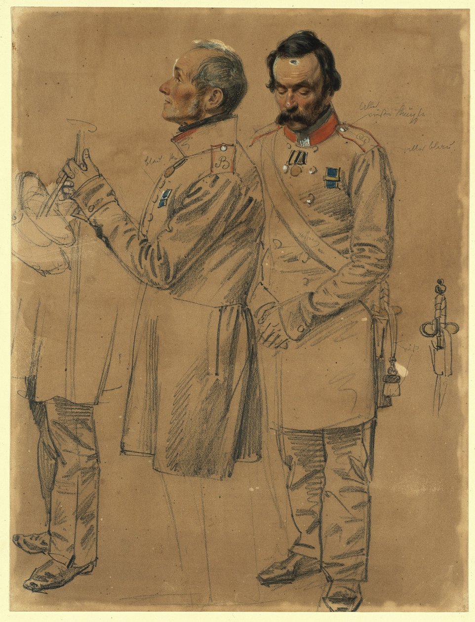 Twee invaliden door Franz Krüger