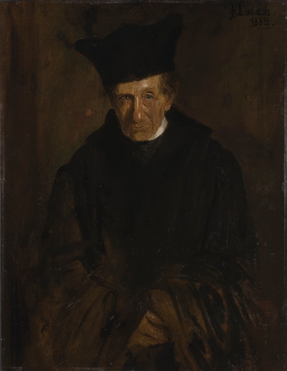 Portret van Ignaz von Döllinger 1799-1890, 1883 door Franz von Lenbach