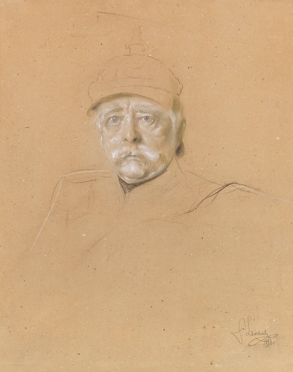 Portret van Otto von Bismarck door Franz von Lenbach