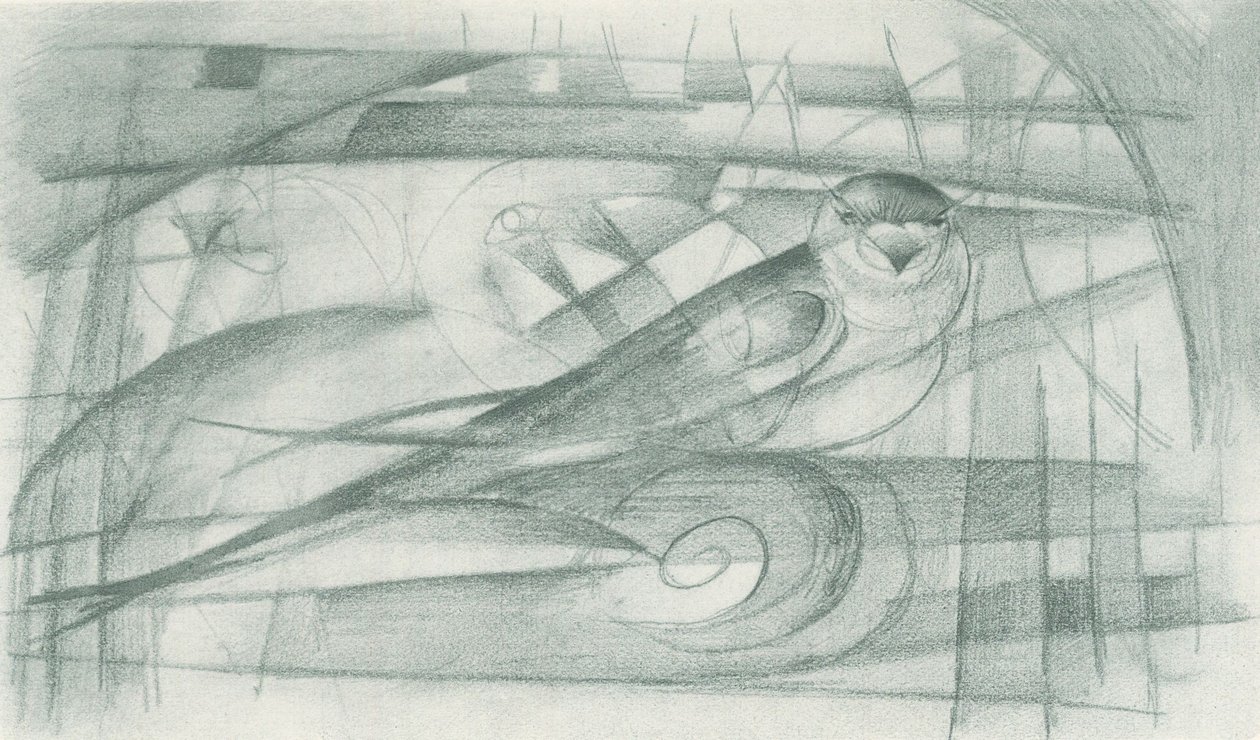 Een zwaluw door Franz Marc