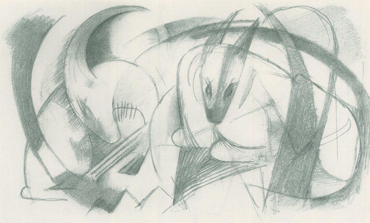 Franz Marc - Schetsboek uit het veld - Blad 13 door Franz Marc