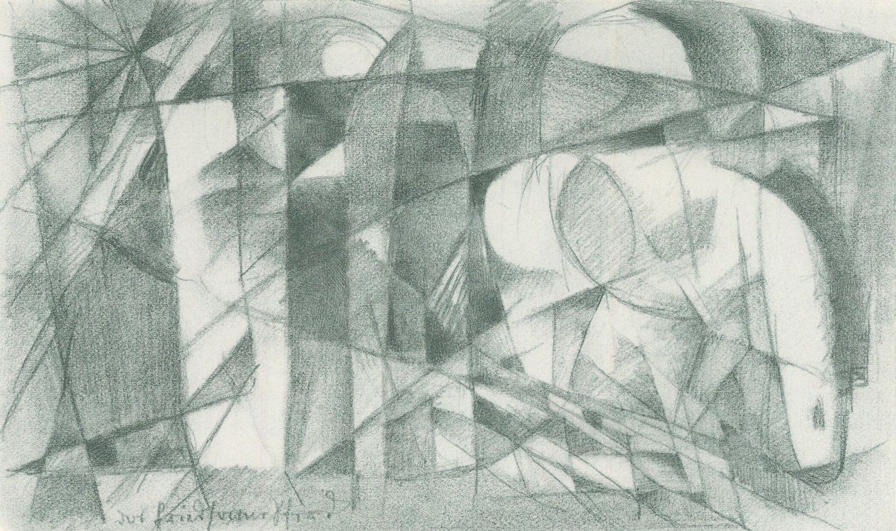 Franz Marc - Schetsboek uit het veld - Blad 14 door Franz Marc