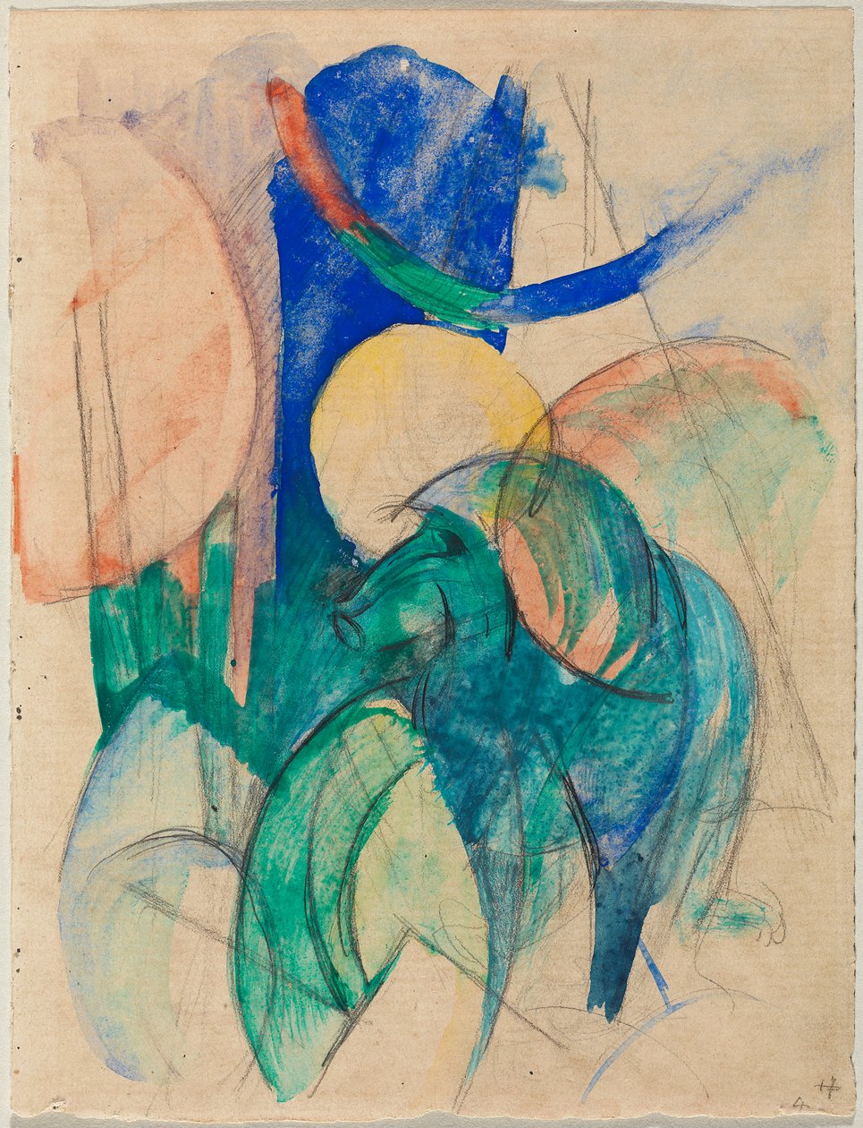 Mandrill door Franz Marc