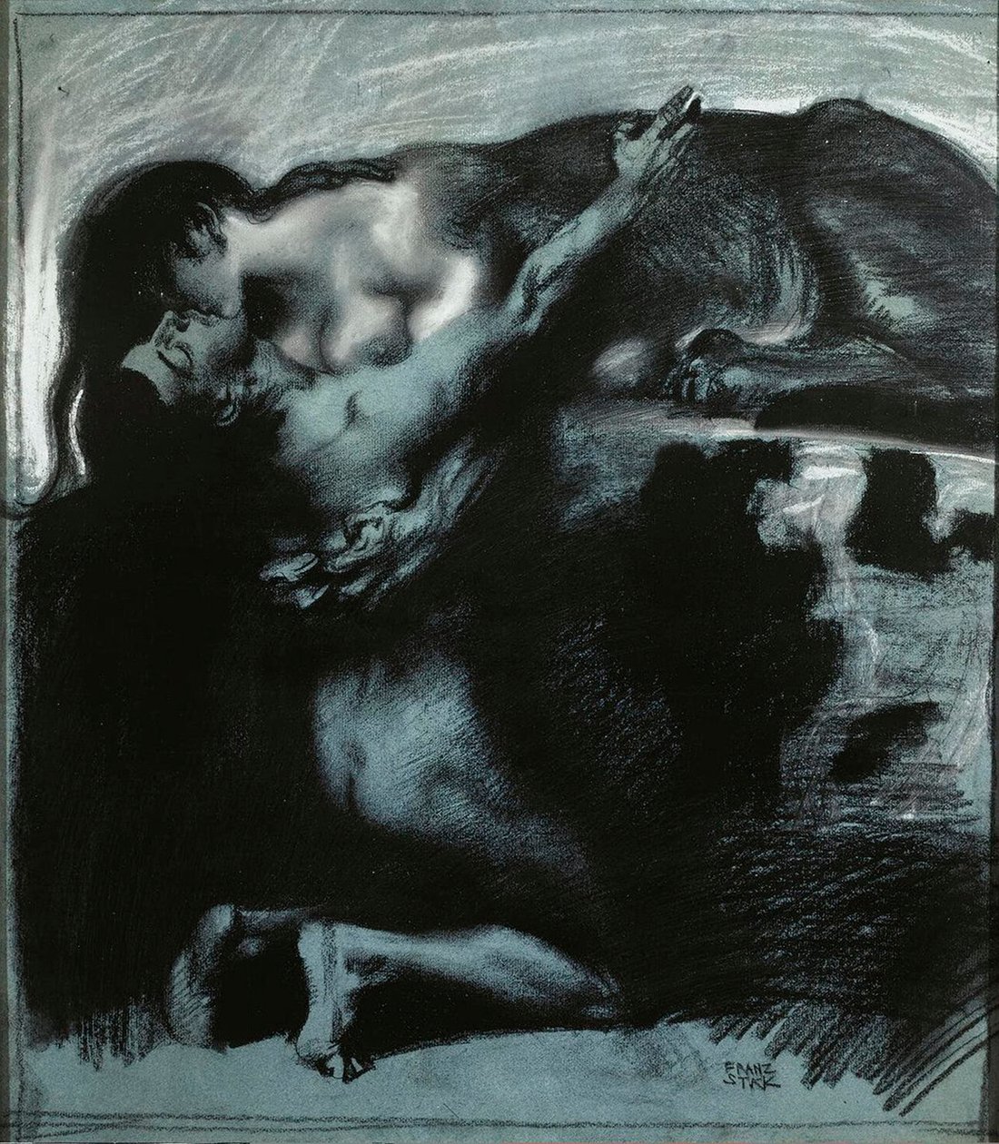 Kus van een Sfinx door Franz Stuck Ritter von