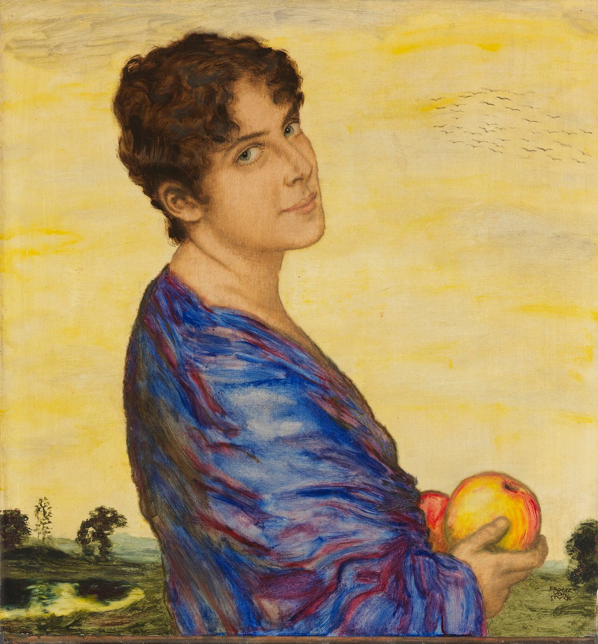 Portret van de vrouw van de kunstenaar door Franz Stuck Ritter von