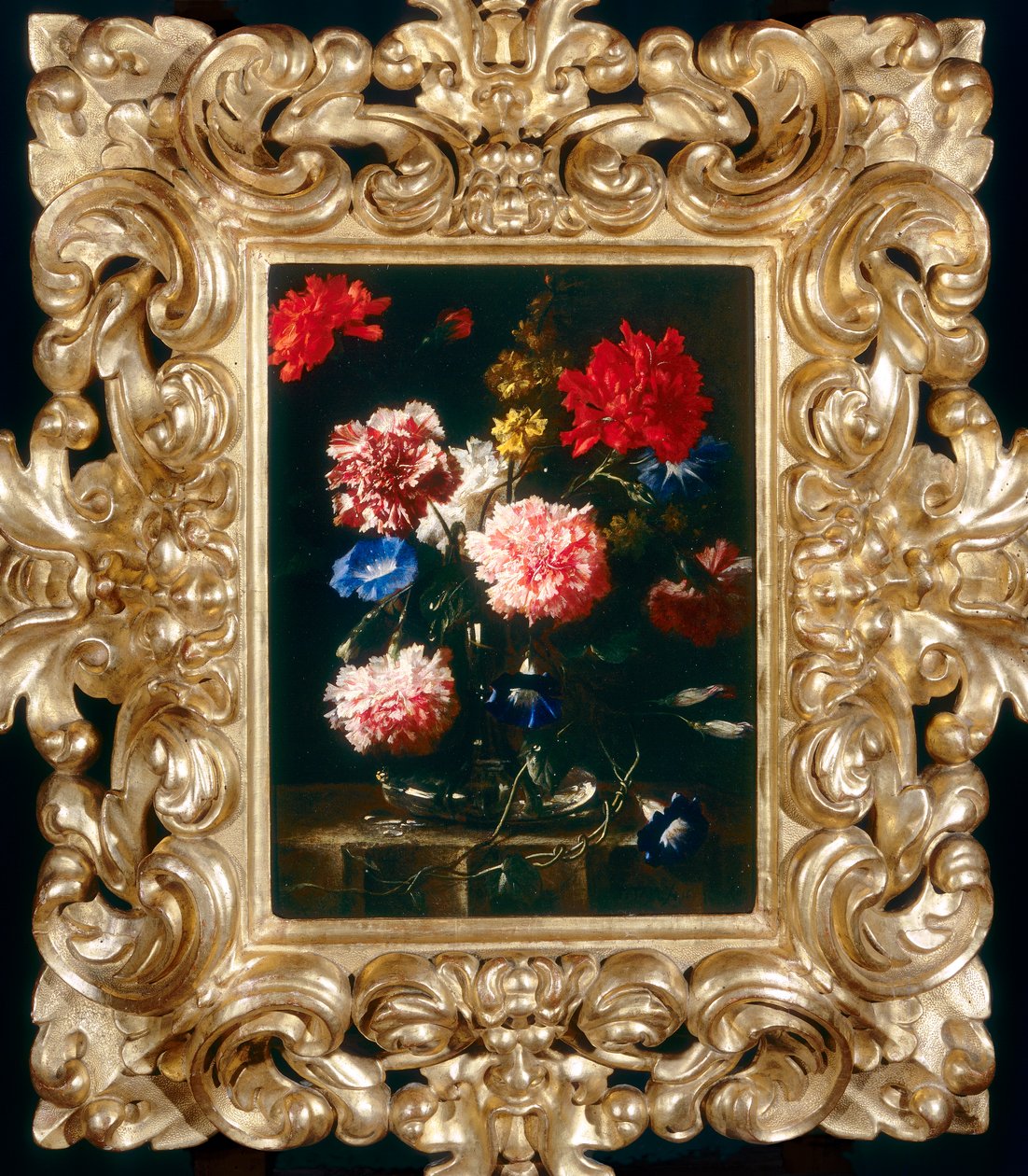 Stilleven met bloemen in een glazen vaas door Franz Werner Tamm