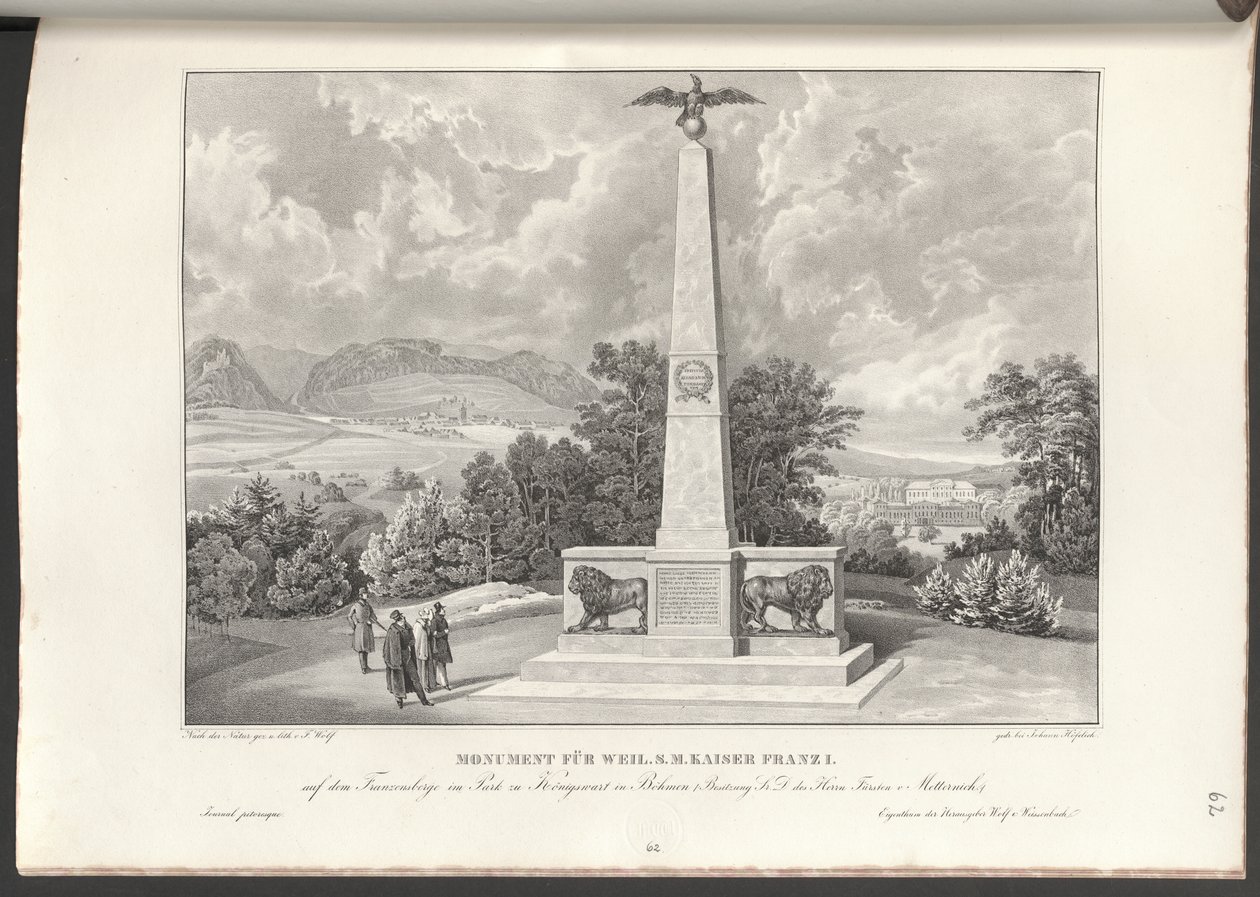 Monument voor Keizer Franz I door Franz Wolf